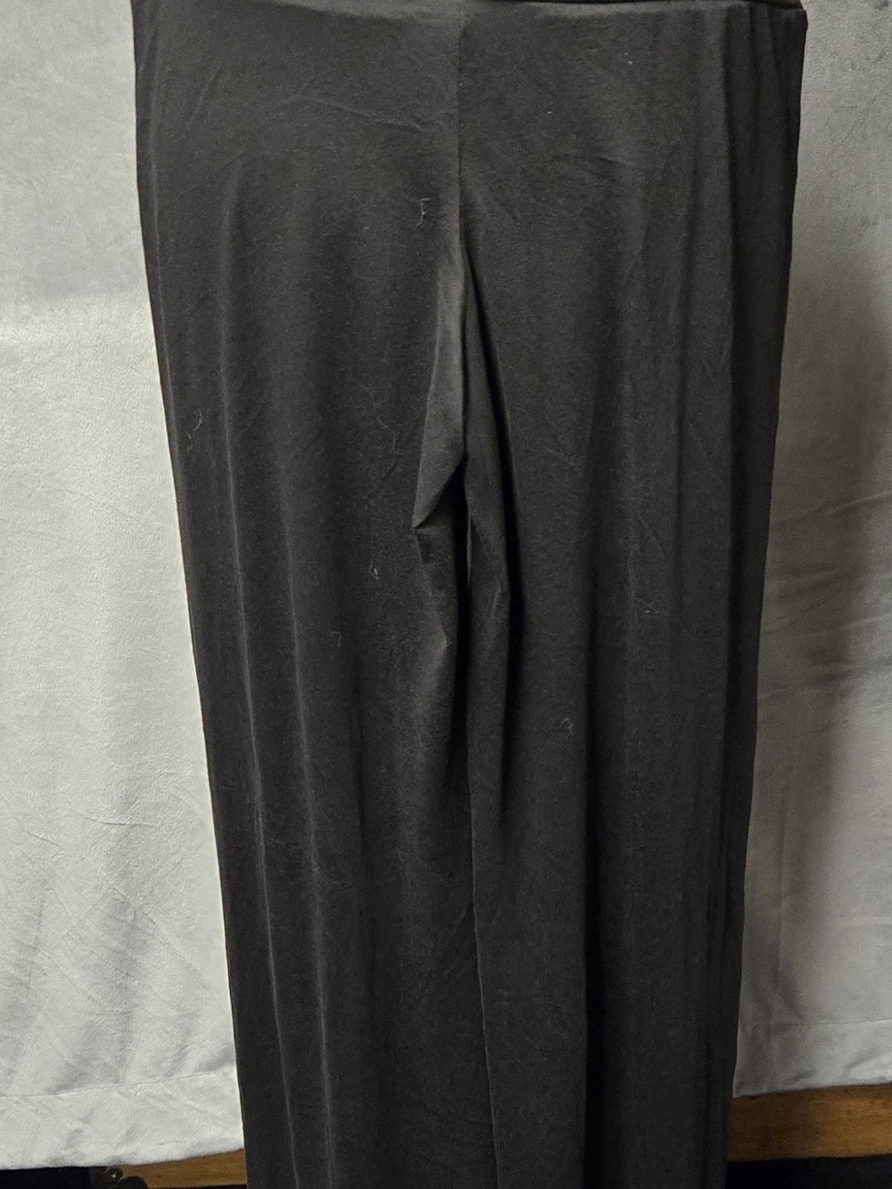 Women's Black Pull-On Wide-Leg Large Yoga